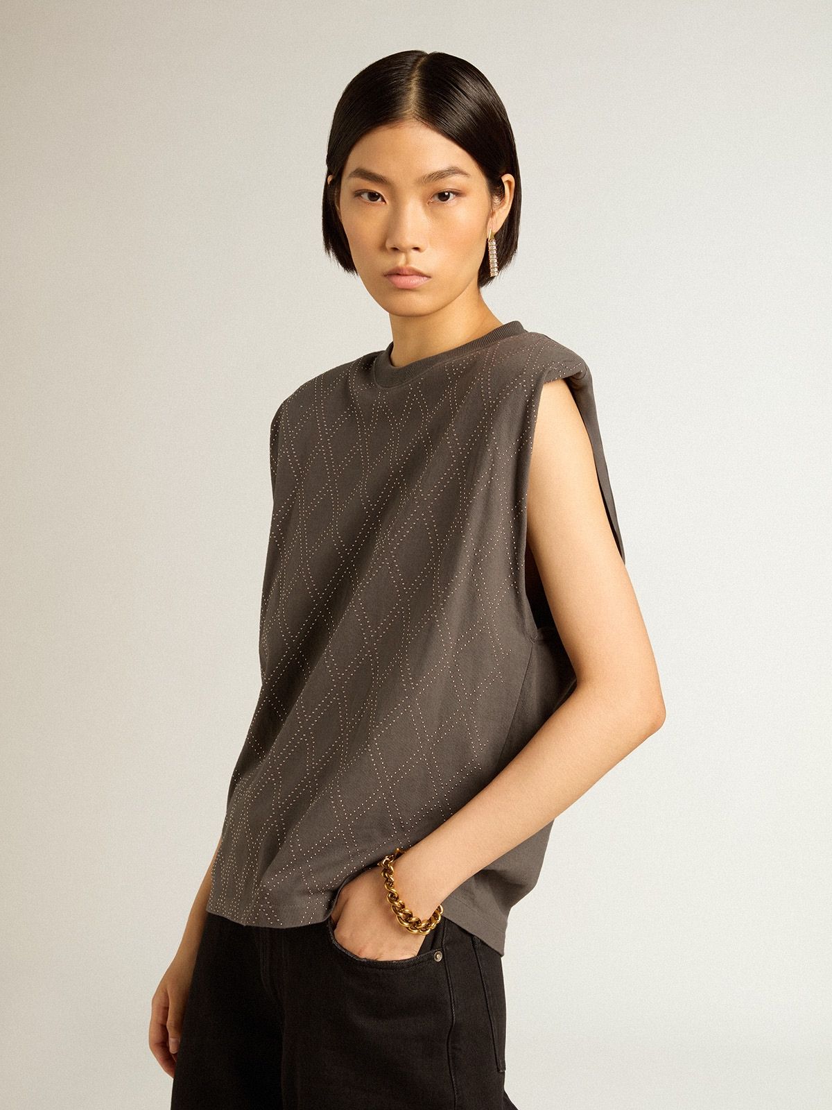 Майка GOLDEN GOOSE - Фото 2 Майка GOLDEN GOOSE - Фото 2