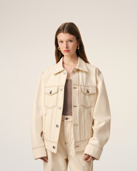 Джинсова куртка AMI PARIS - Фото 2